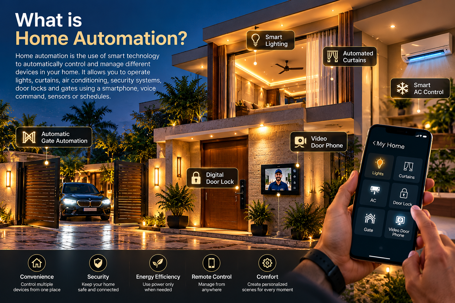 Luxury Smart Home Automation Infographic